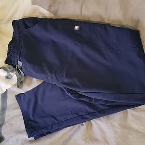 Figs Yola High Waist Bottoms, Navy